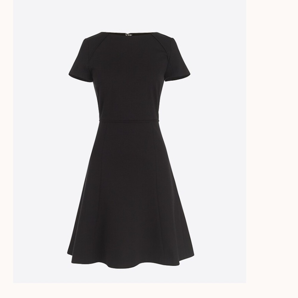 J.Crew shirt sleeve flounce ponte dress- worn about 7 timess but good shape